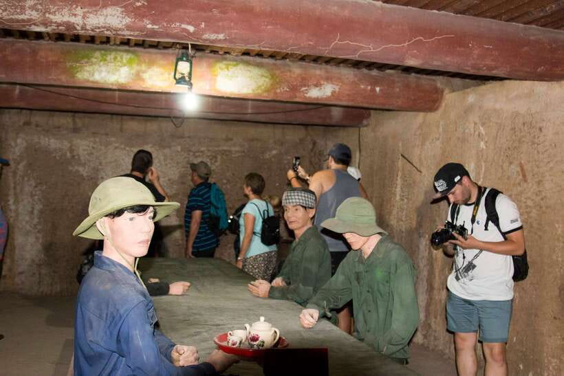 Cu Chi Tunnels Half Day Tour:Vietnam War Underground Network - Steamed cassava with salt and tea: a wartime staple taste test