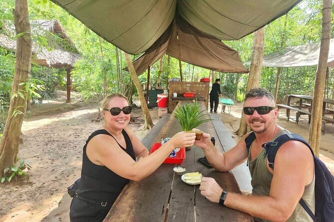 Cu Chi Tunnels Small Group Maximum 12 People From Ho Chi Minh - The lunch break that isn’t a lunch: tapioca on the Hoang Cam stove