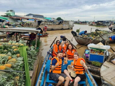 From Ho Chi Minh: Mekong & Cai Rang Floating Market 2D1N - Day 1: Ho Chi Minh to My Tho and Ben Tre, with boats and pagoda stops