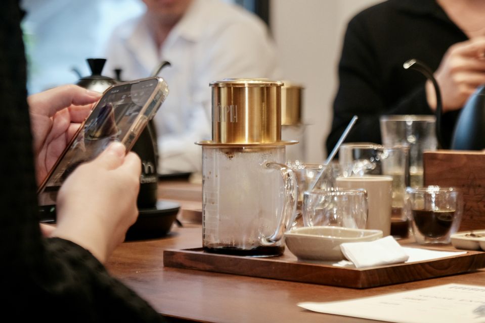 Hands-on Discovery of Vietnamese Coffee & Culture - Phin coffee practice: microfilter brewer plus cocoa cashews