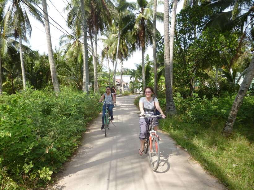 Mekong Day Tour by Car:Cai Be market, Local Island & Cycling - Village time: walk or optional cycling at your own speed