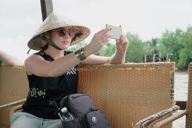 Mekong Delta 4 Islands, TukTuk, Boat, Try Khot Cake Local Cooking - Four-island water time: motorboat and rowing-boat rhythm