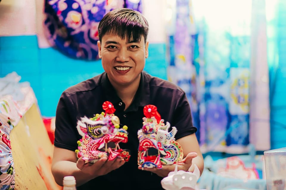 Mini Lion head decoration workshop - How to Fit It Into a Half-Day Cho Lon Plan
