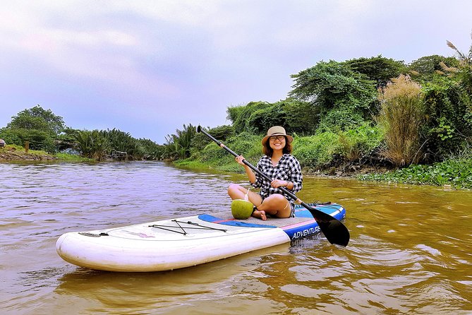 Paddling to explore the historic Vietnam War Rach Chiec jungle, - SUP on the Saigon River: Rạch Chiếc Jungle in Plain View