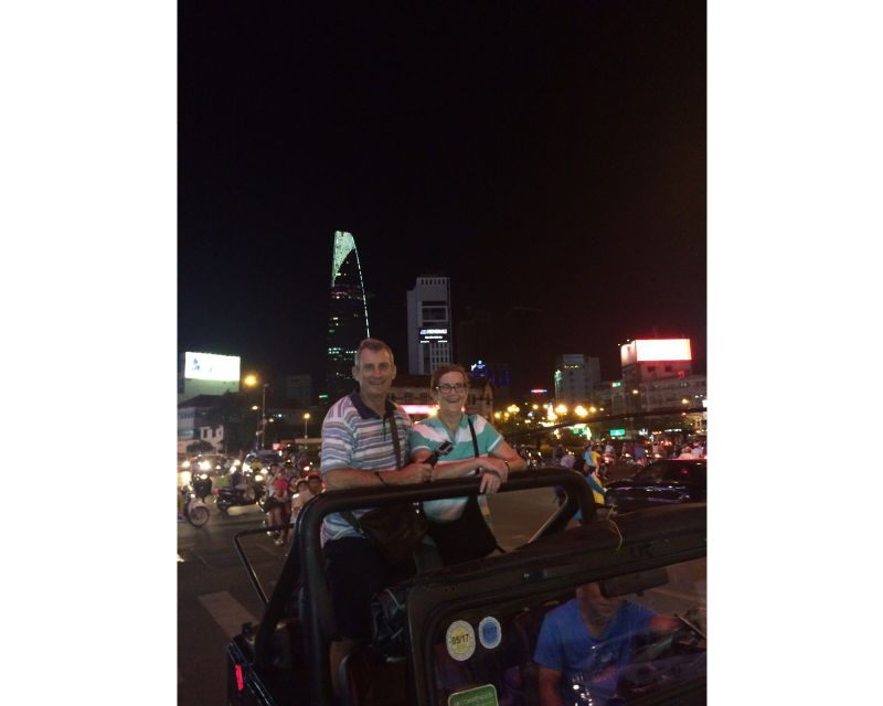 Private Jeep Tour Saigon by Night & Cruise Dinner with Music - Jeep Pickup and the French-Colonial Light-Show Route