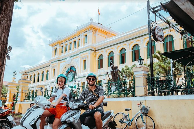 Saigon On 2 Wheels - Stop 4: Notre-Dame Cathedral Basilica gives you the French-colonial contrast