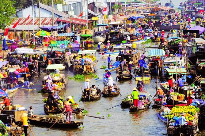 Song Xanh Sampan Mekong Cruise 2 Days 1 Night - Day 2 at Cai Rang: sunrise energy and real market movement