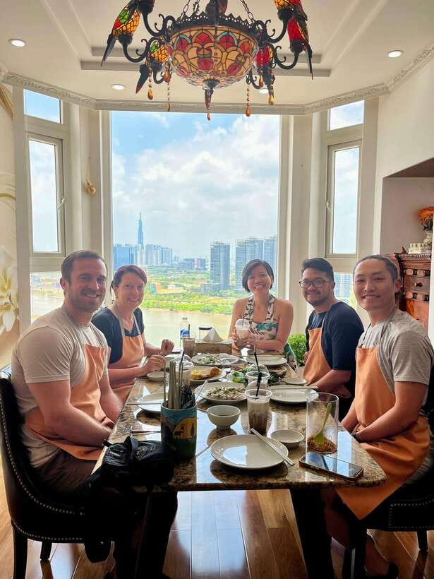 Top Home Cooking Class with Stunning River View AC Kitchen - A Market Visit Optional Add-On (With an Extra Fee)
